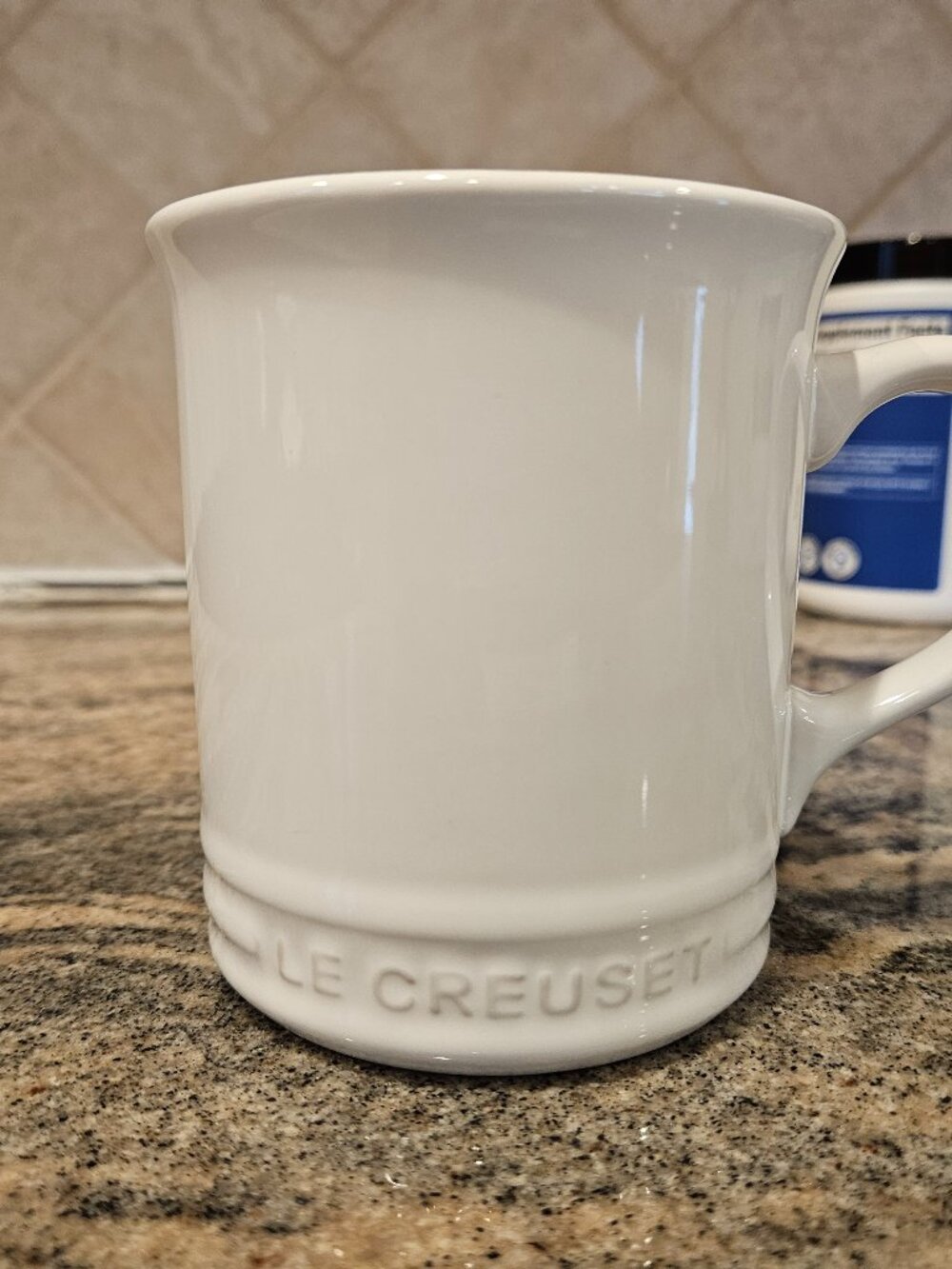 Le Creuset Stoneware Vancouver 400ml / 14 Oz Coffee Mug White NWT